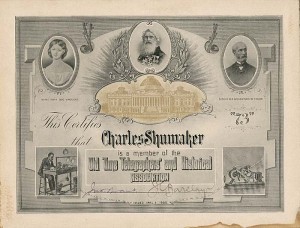 Old Time Telegraphers' and Historical Association Membership Certificate
